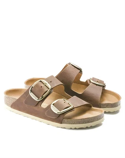 Birkenstock - Arizona Big Buckle Oiled Leather Sandal - Cognac